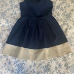 Closet London Navy and Cream Pleated Coastal Preppy Mini Dress Size 10 Blue Photo 7