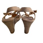 Cato , Women’s Wedge Heel Sandals, bronze accent, brown, Size 6, buckle Photo 2