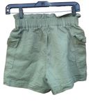 No Boundaries  XS cargo stretch army green shorts Photo 1