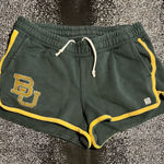 Tailgate Womens small Baylor University  shorts-green/yellow Photo 0