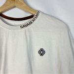 Savage X Fenty White Essential Heavy Jersey Back Page Cropped T-Shirt M Photo 5