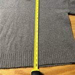 Jason Wu  Contrast Stitch 100% Wool Ribbed Grey Turtleneck Sweater Size Large Photo 4