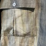 Vintage Silk Button Up Shirt Blouse Small Tie Dye Indie Classic Army Green Cute Photo 4