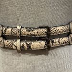 BCBGMAXAZRIA Cream and Black Belt Photo 1