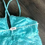 Aerie  bright blue floral lace bralette Photo 1