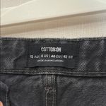 Cotton On  Black Jean Shorts High Waisted Frayed Hem Photo 1