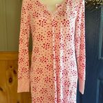 Victoria's Secret  Pink Heart Print Ribbed Sleep Shirt size Small Photo 0