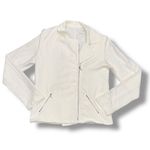 Majestic Filatures Cotton Cashmere Textured Long Sleeve‎ Jacket White Size L Photo 1