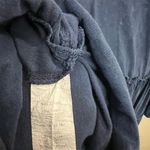 Altar'd State Tiered Babydoll Blouse Size Medium Navy Blue Flare Sleeve Boho Photo 5