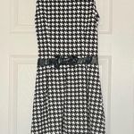 Black and white pattern bow dress Photo 0