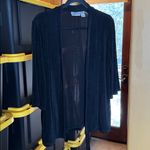 Chico's Chico’s Travelers Black 3/4 Sleeve Jacket & Maxi Skirt Set Size 8 Medium (1) Photo 7