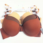 Danskin NWT bras 3 piece  brown tan bras size 36C Photo 0