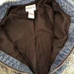 Chico's  Zip Up Jean Jacket Embroidered Floral Photo 5