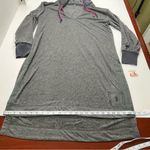 Free People Movement ‎ Feel Good Layer Longline Hoodie Charcoal Heather Large NEW Photo 8