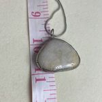 Artisan  made raw white Quartz pendant on silver 20” chain. Photo 6