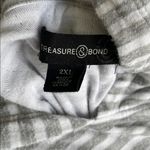 Treasure & Bond  Heather Gray Striped Top Photo 3