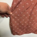 Roolee  dusty rose smocked midi dress womens size XL dressy modest balloon sleeve Photo 9