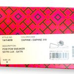 Tory Burch  Daphne Pom Pom Satin Lux Slip On Sneaker Green Size 8 New With Box Photo 9