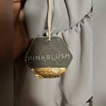 Pinkblush  Grey Chiffon One Shoulder Ruffle Maxi Medium Photo 3