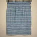 Ann Taylor Chambray Embroidered Eyelet Tie Waist Pencil Skirt, Size 16 Photo 6