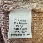 LC Lauren Conrad  Braided Cable Sleeve Detail Knit Sweater Ombré Cozy Oversized Photo 7