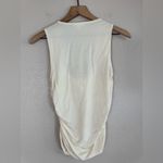 Reformation Greyson Knit Sleeveless Top in Cream size Medium $68 Photo 7