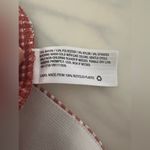 A New Day  Cropped Pants Women's 10 Orange Mid Rise Orange Gingham Side Zipper Photo 5