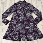 Anthropologie  Paisley Mock Neck Mini Dress Size Medium Photo 2