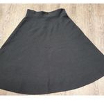 Catherine Malandrino Catherine Maladrino Solid Black Knit Skirt Wool Blend Size Medium Photo 0