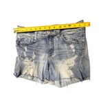American Eagle Distressed Jean Shorts Super Super Stretch Size 10 Photo 5