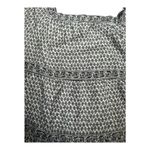 Old Navy Womens small White & Black Floral-Print Square-Neck Tiered Long Sleeve Blouse​ Photo 4