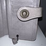 SENDERN Wallet Clutch RFID Blocking Floral Decor Zip Around Gray Gray Photo 2