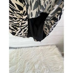 Arden B . Black/tan animal print below the knee dress Size medium Photo 3