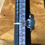 Genuine Aquamarine Sterling Silver Ring Size 8 Photo 7