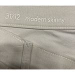 Ann Taylor LOFT Modern Skinny Winter White Corduroy Pants Size 31/12 Photo 4