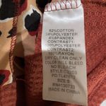 Umgee Size Small Safari Waffle Knit Stripe Bohemian Knot Tie Front Blouse Top Photo 6