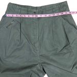 New Vintage 90s TOGETHER Army Green High Waist Cuffed Folk Assembly Pant size 14 Green Photo 11
