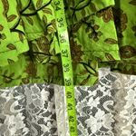 Cotton tapestry wrap skirt indian block print elephants OS GREEN EUC animal Size undefined Photo 6