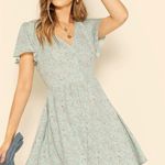 SheIn Sage Floral Sundress Photo 0