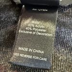 Ali Miles Southwestern Aztec Blanket Sweater/Jacket Size Large Cowl Neck Black Photo 5