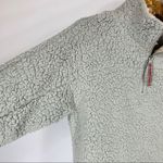 Gray Teddy Sweatshirt Pullover 1/4 zip Small Photo 7