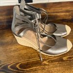 Vionic  Calypso Pewter Lace‎ Up Wedges Size 7 Photo 0