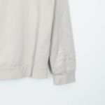 Adidas Womens Gold Trefoil Logo Hooded Sweatshirt Cream Athleisure Size M Cozy Photo 9