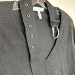 Leith  Black Moody Witchy Buckle Choker Neck Sweater Size XS Photo 8