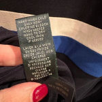 Ralph Lauren LRL Lauren Navy Royal White Color-block Cocktail Midi Dress Size 10 Photo 6