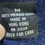 Vintage 90s Jos A Bank Merino Wool Sweater V Neck Fitted Long Sleeve Navy S/ M Blue Photo 7