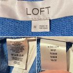 Loft  Sky Blue Puff Sleeve Mini Sweatshirt Dress Short Sleeve M Photo 7