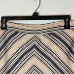Hollister  Blue And Tan Chevron Striped A Line‎ Mini Skirt Size 5 Photo 3