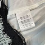 Badgley Mischka Belle Black White Lace Striped Cocktail Party Dress Size 2 Photo 3