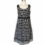 Gerard Darel Cotton Silk Dress Sleeveless Polka Dot Italy Designer Pockets FR 44 Photo 8